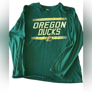 Oregon Ducks men’s XL Long Sleeve T-Shirt NCAA Football Green Mascot Donald